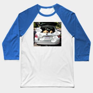 Two bored dogs with nothing to do in back of car Baseball T-Shirt